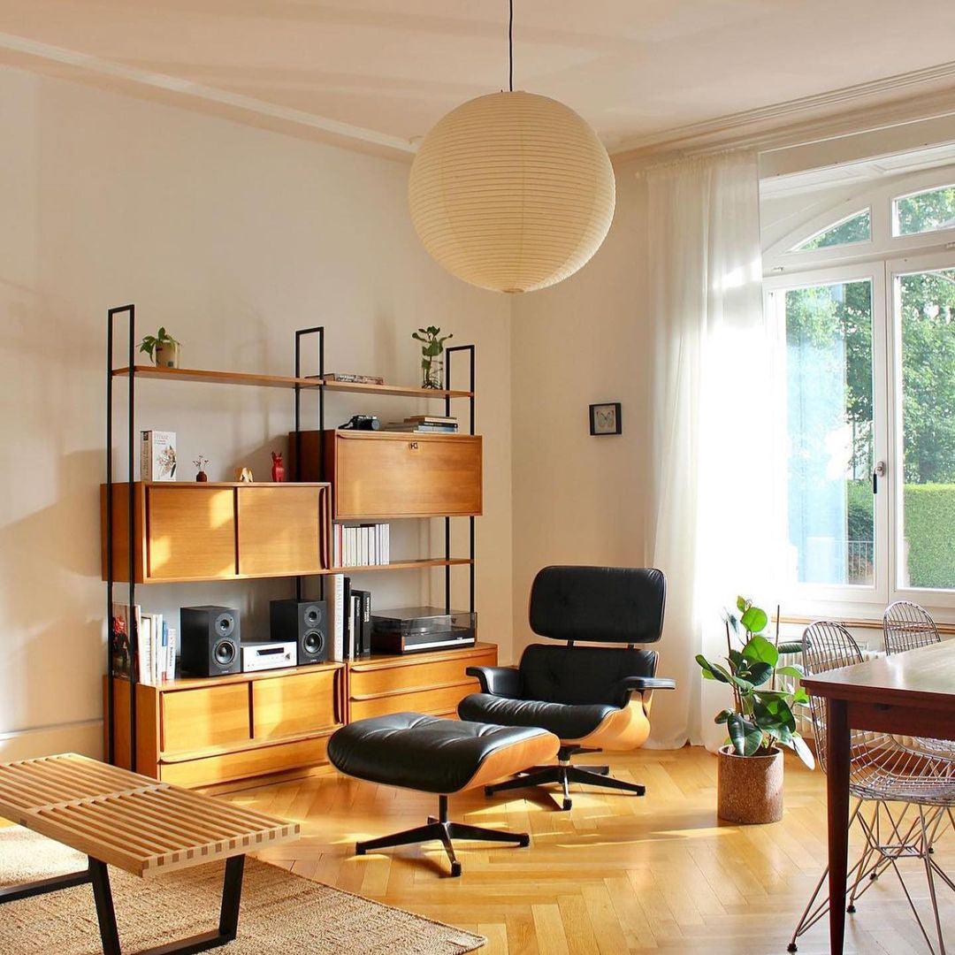Suspension japonaise boule papier design moderne