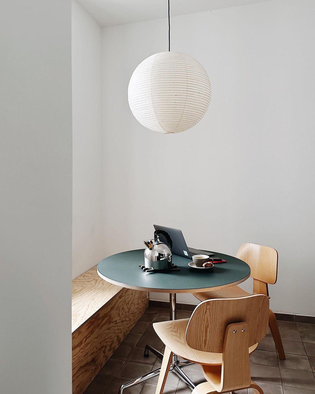 Suspension japonaise boule papier design moderne
