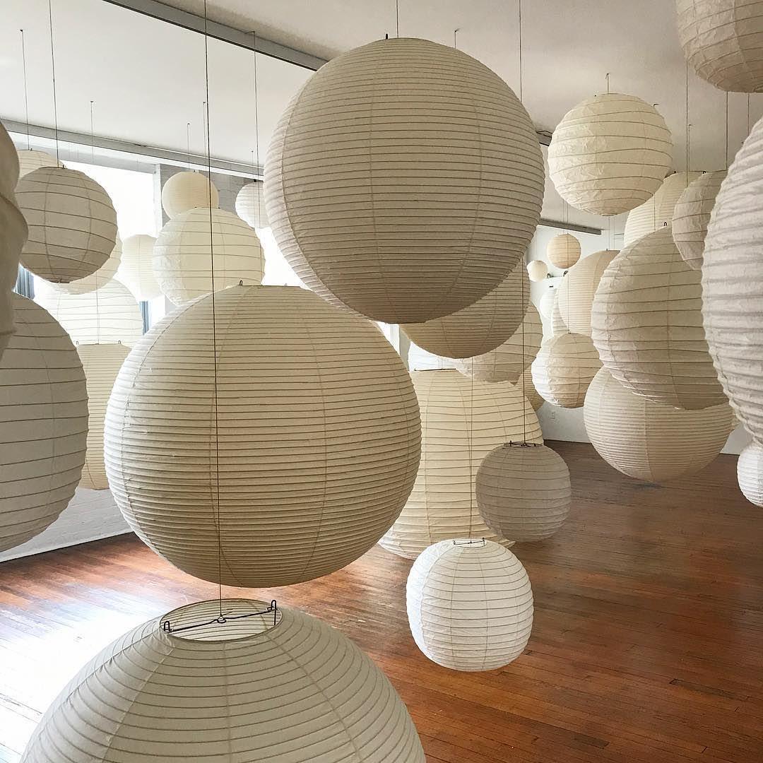 Suspension japonaise boule papier design moderne
