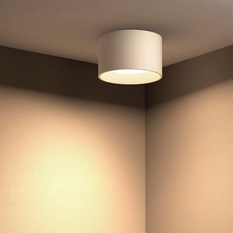 Plafonnier LED design moderne noir et blanc