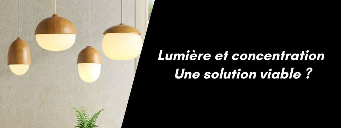 amélioration concentration lumière luminaire suspendu