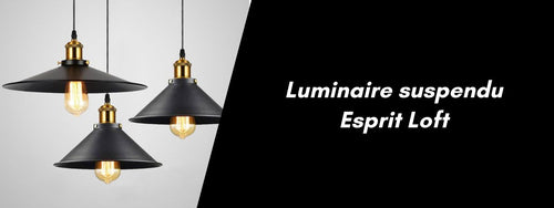 luminaire suspendu esprit loft