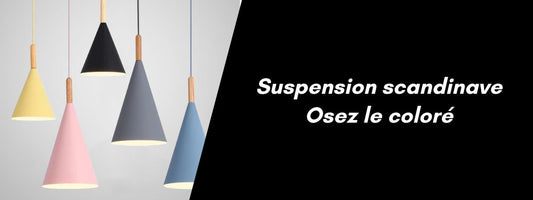 suspension scandinave colorée moderne