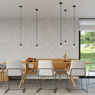 Lampe suspendue EDISON noire