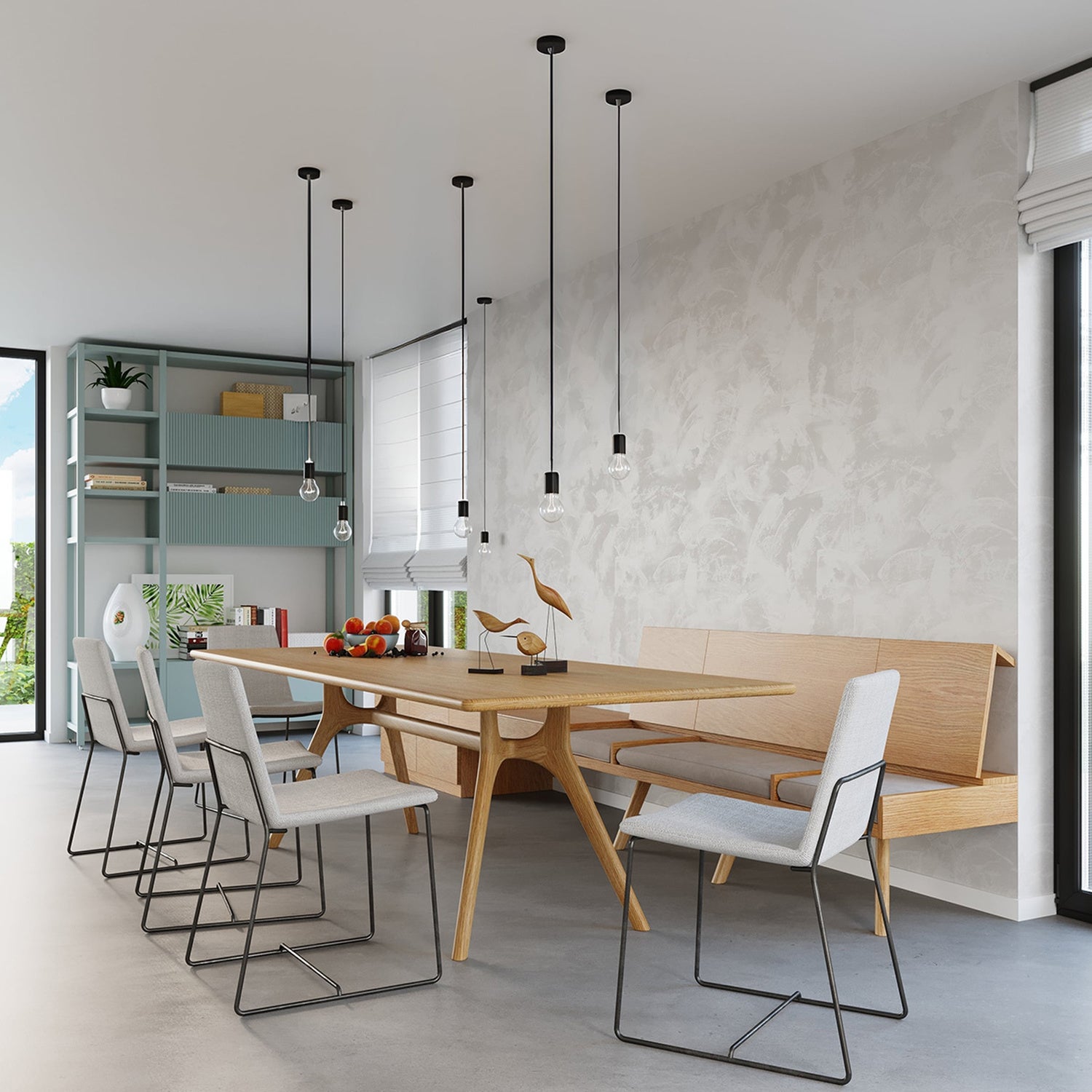 Lampe suspendue EDISON noire