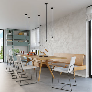Lampe suspendue EDISON noire