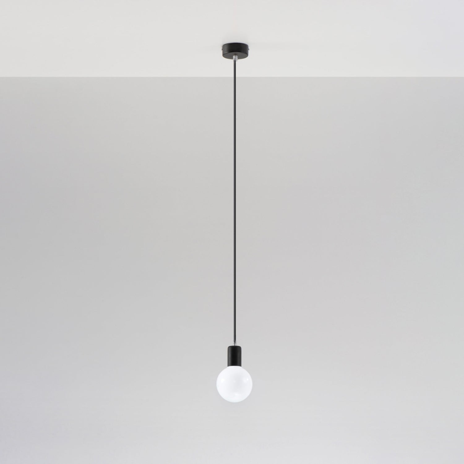 Lampe suspendue EDISON noire