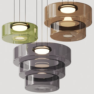 Suspension moderne verre design style Bauhaus