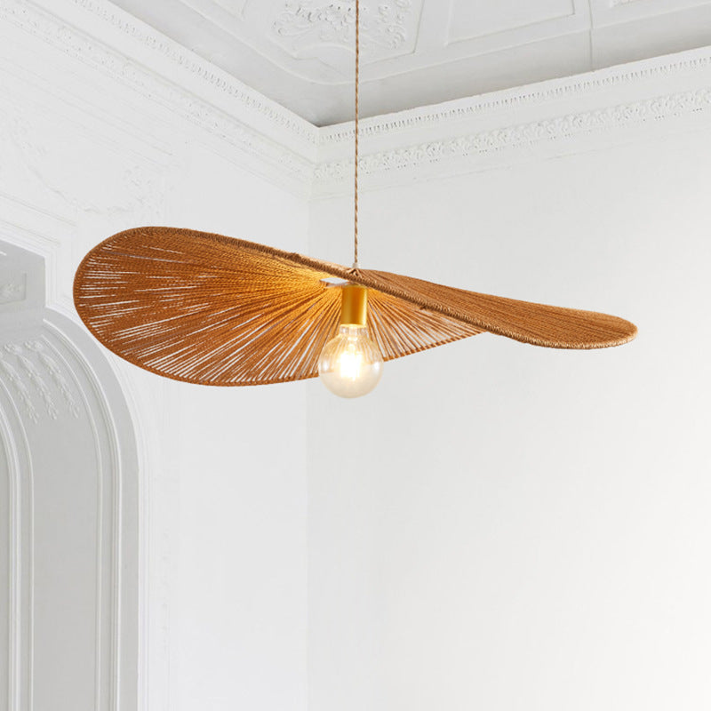 Suspension Japonaise Corde Naturelle Chapeau de Paille