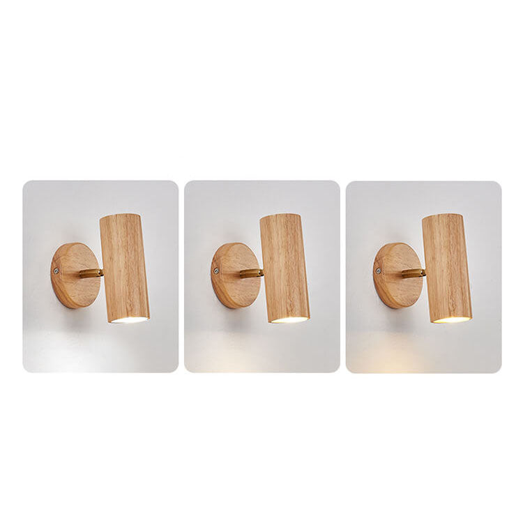 Plafonnier japonais bois massif spots orientables design