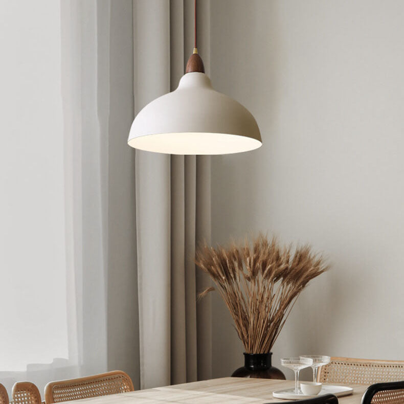 Suspension design métal et bois style japonais minimaliste