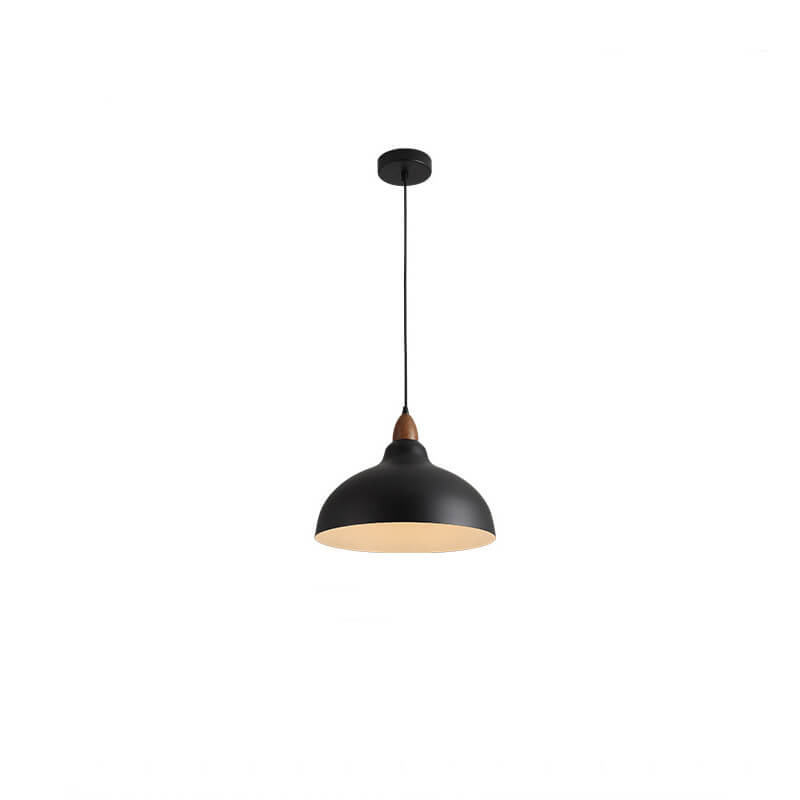 Suspension design métal et bois style japonais minimaliste