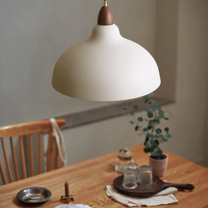 Suspension design métal et bois style japonais minimaliste