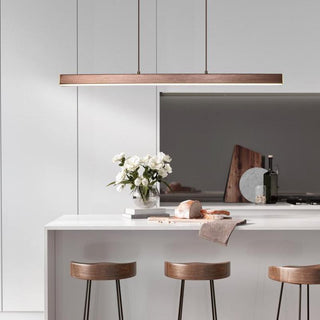 Suspension LED design moderne en métal noir