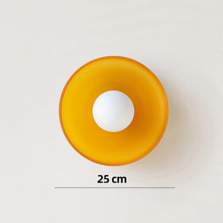 Plafonnier design moderne en verre coloré Sorlin