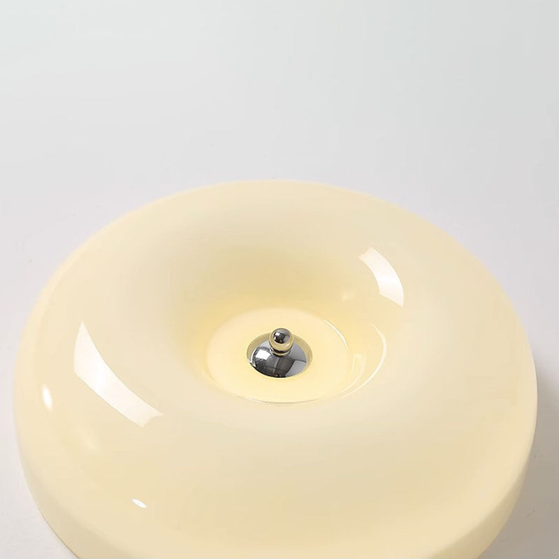 Plafonnier LED nordique en verre jaune moderne