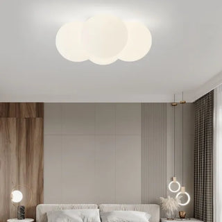 Plafonnier design moderne LED forme nuage blanc