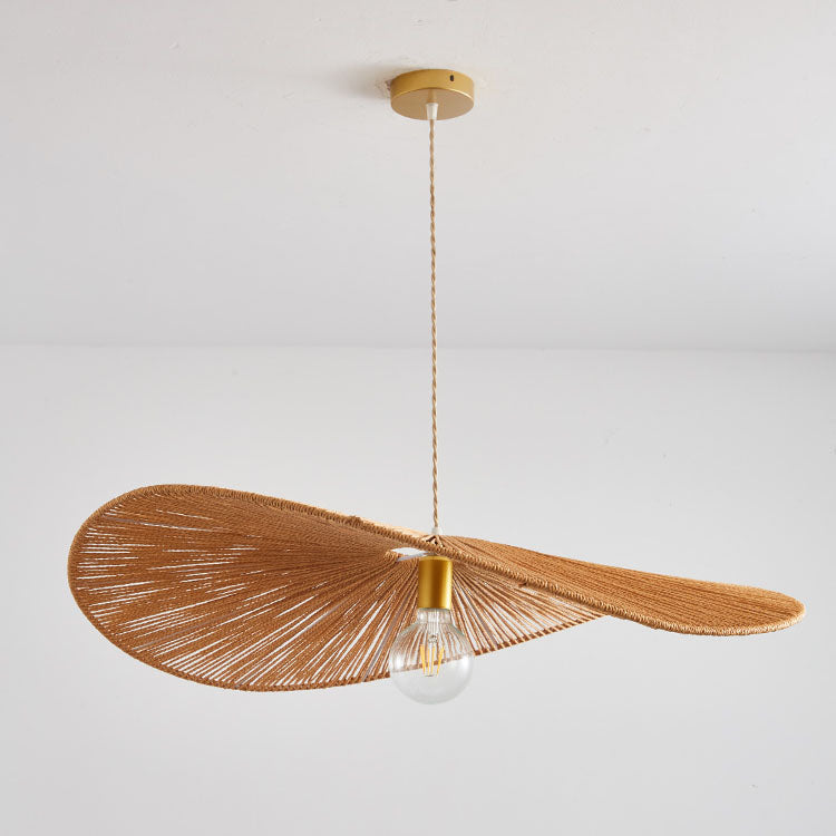 Suspension Japonaise Corde Naturelle Chapeau de Paille