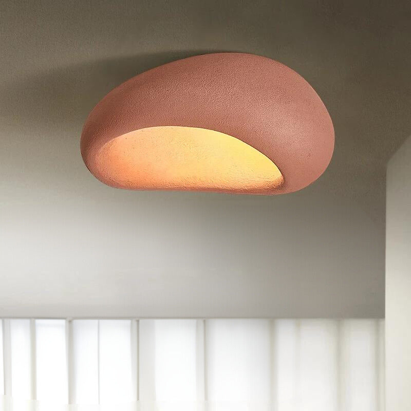 Plafonnier design japonais Wabi-Sabi en résine