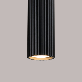 KARBON — suspension cylindrique noire en aluminium