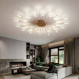 Plafonnier LED design moderne rayons lumineux