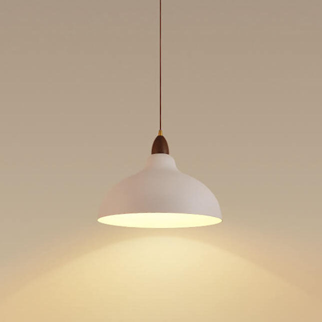 Suspension design métal et bois style japonais minimaliste