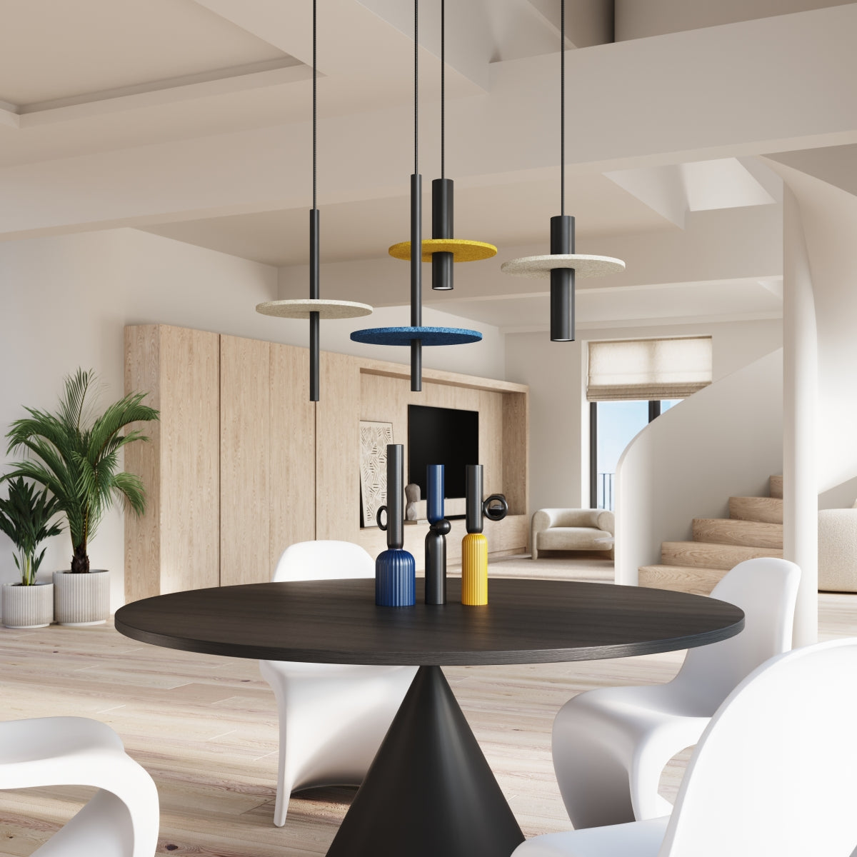 Suspension moderne en feutre — Gamme Pelta — vue 14