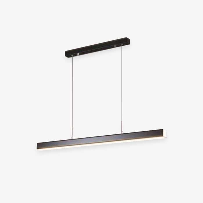 Suspension LED design moderne en métal noir