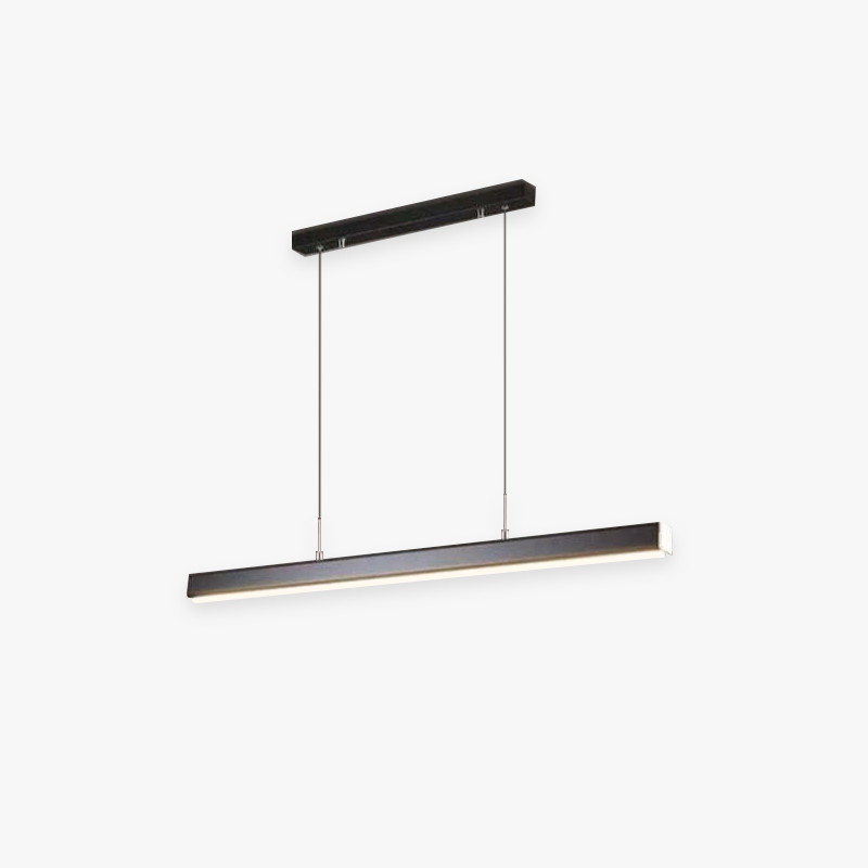Suspension LED design moderne en métal noir