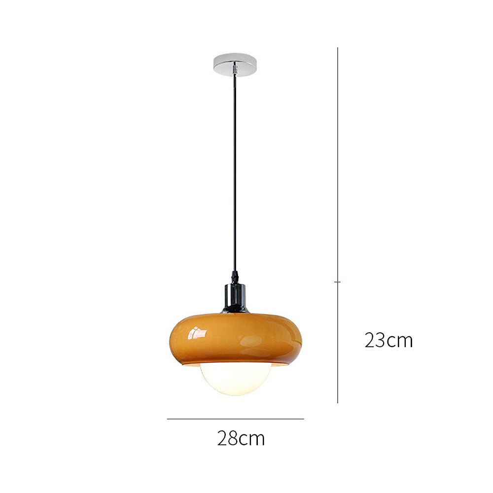Suspension design verre café style Bauhaus moderne
