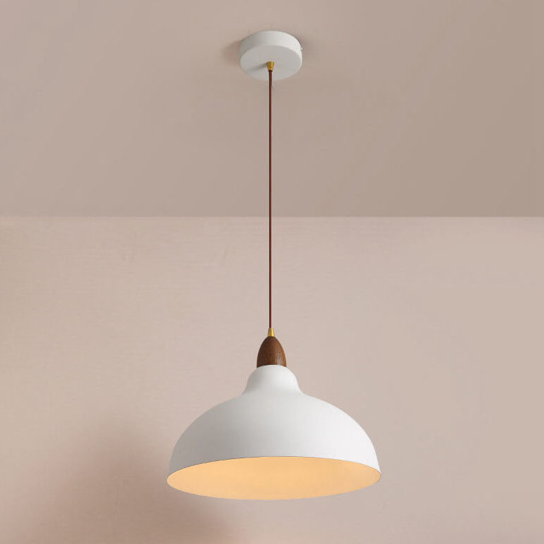 Suspension design métal et bois style japonais minimaliste