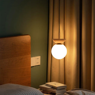 Plafonnier japonais moderne en bois et verre