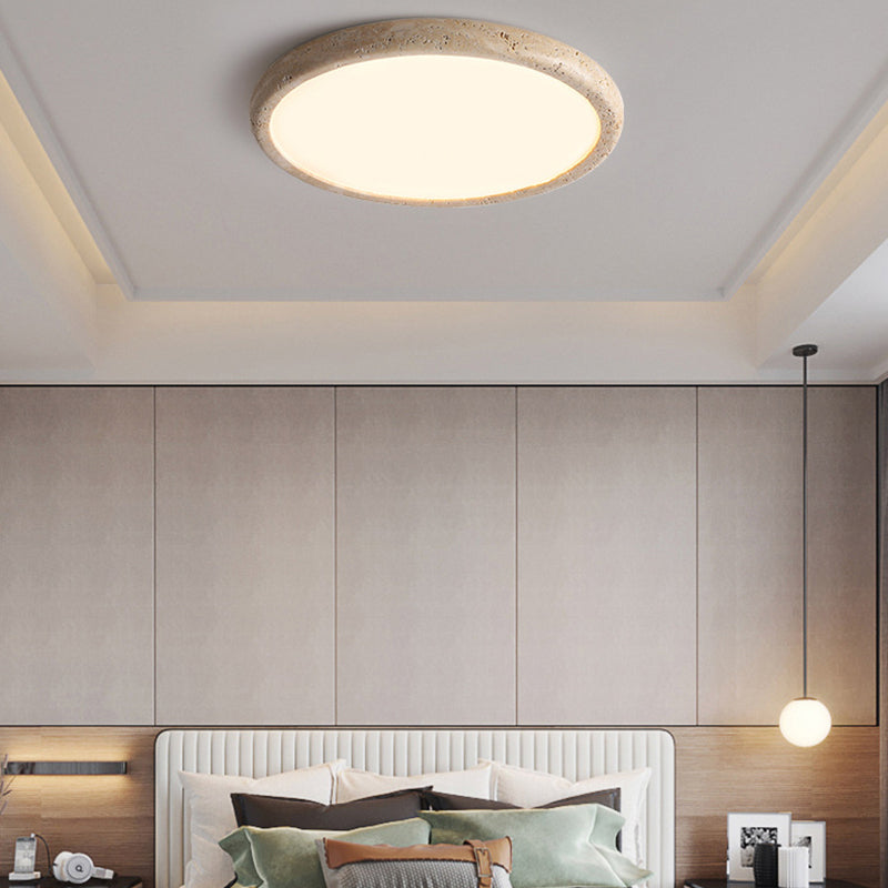 Plafonnier LED moderne en pierre naturelle kaki