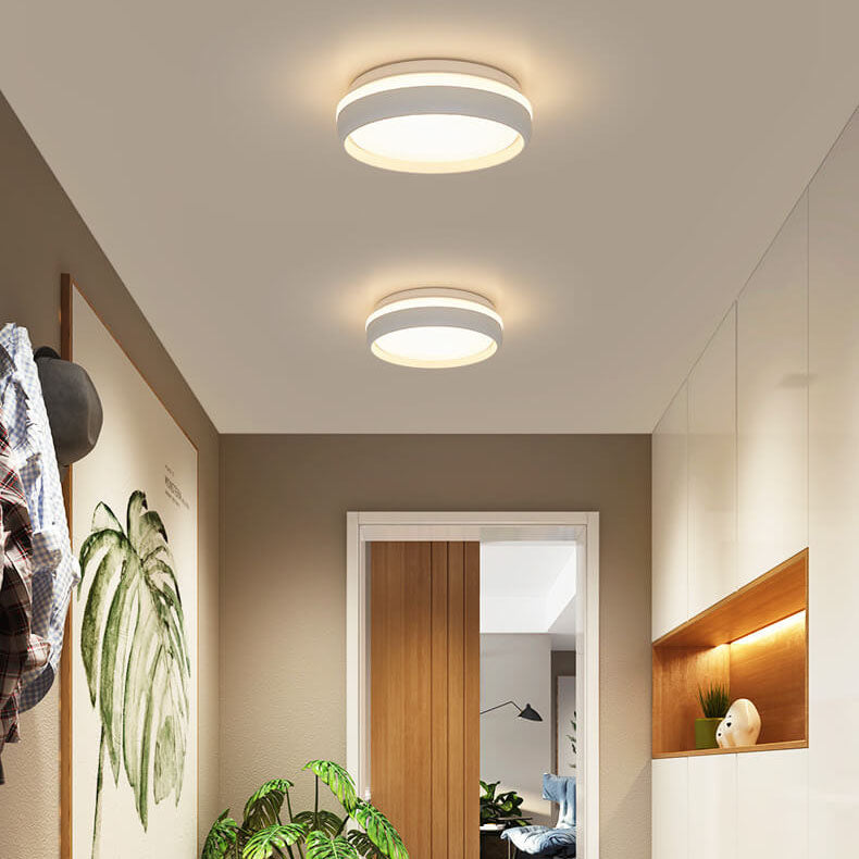 Plafonnier LED moderne style macaron multicolore