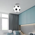 Suspension design ballon de football en verre moderne