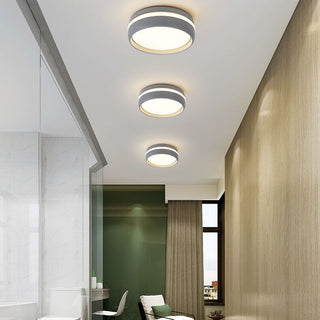 Plafonnier LED moderne style macaron multicolore