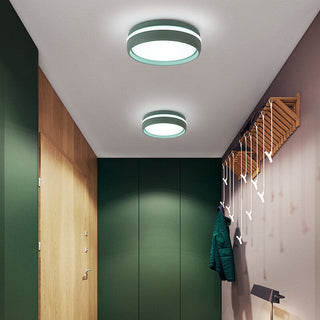 Plafonnier LED moderne style macaron multicolore