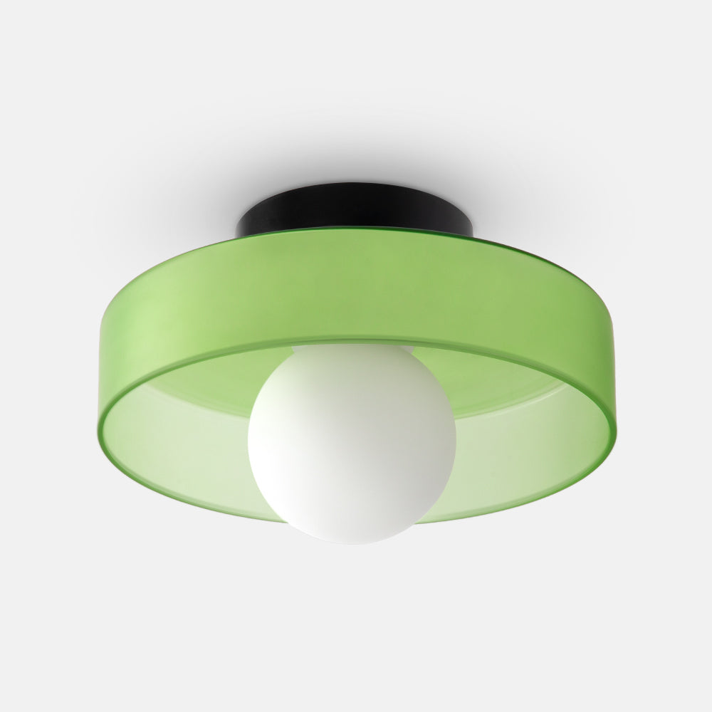Plafonnier design moderne en verre coloré Sorlin