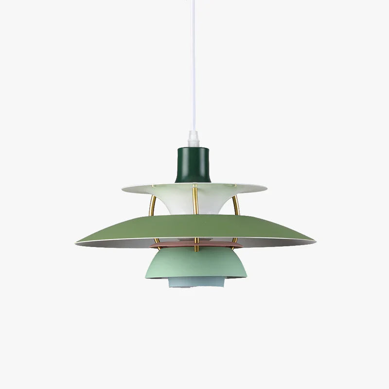 Suspension design scandinave LED métal multicouches