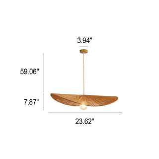 Suspension Japonaise Corde Naturelle Chapeau de Paille