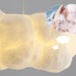 Suspension design LED forme nuage lumineux blanc