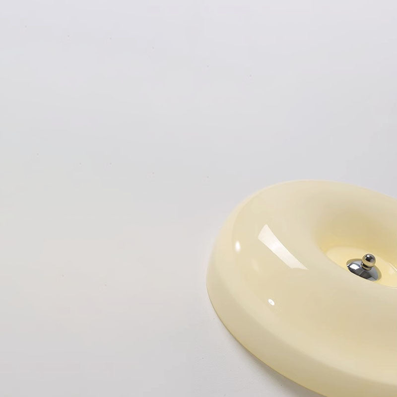 Plafonnier LED nordique en verre jaune moderne