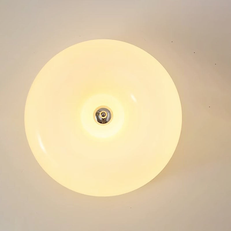 Plafonnier LED nordique en verre jaune moderne