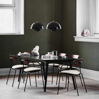 Suspension design demi-sphère métal contemporaine