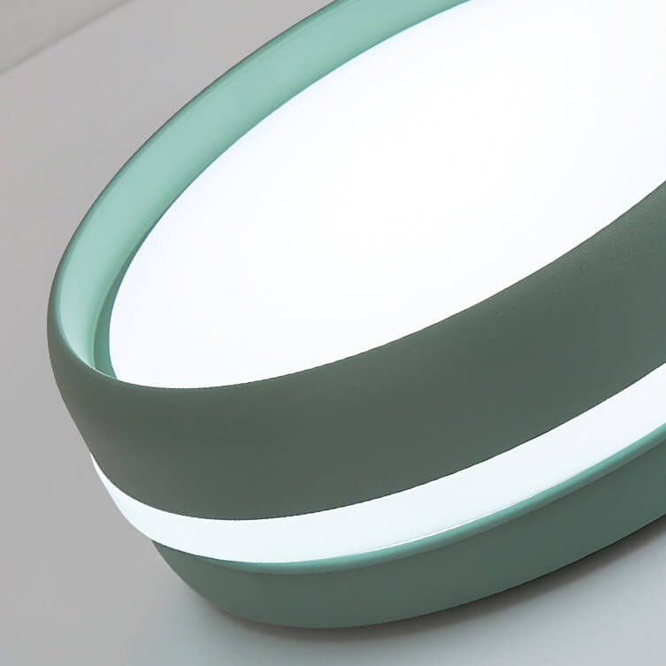 Plafonnier LED moderne style macaron multicolore