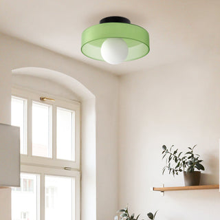 Plafonnier design moderne en verre coloré Sorlin