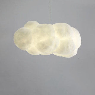 Suspension design LED forme nuage lumineux blanc