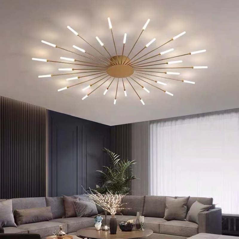 Plafonnier LED design moderne rayons lumineux