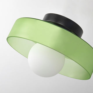 Plafonnier design moderne en verre coloré Sorlin