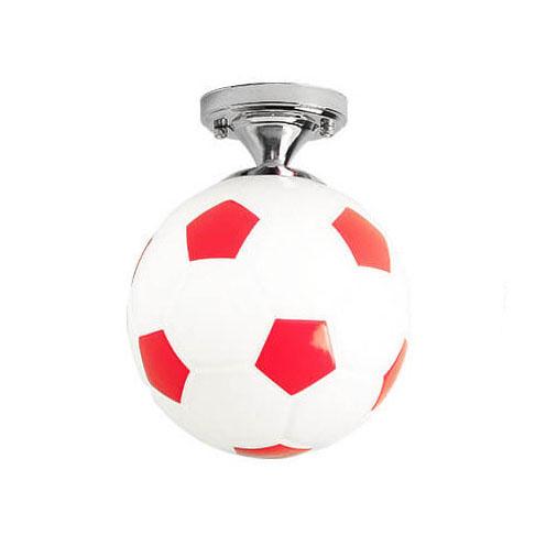 Suspension design ballon de football en verre moderne